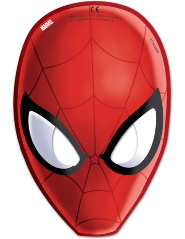 6 masques Spiderman