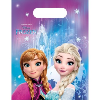 6 sachets cadeaux La Reine des Neiges