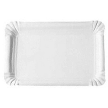 3 grands plateaux rectangulaires blancs