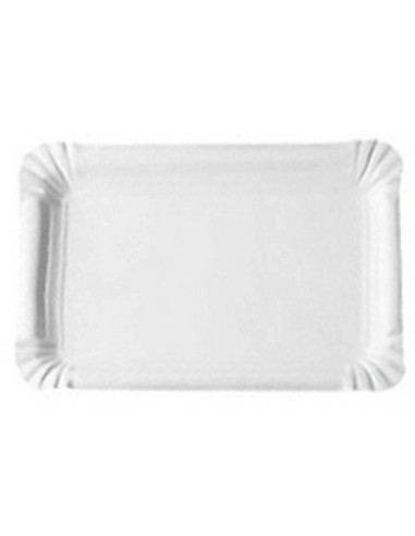 3 grands plateaux rectangulaires blancs