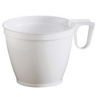 20 tasses à café blanches