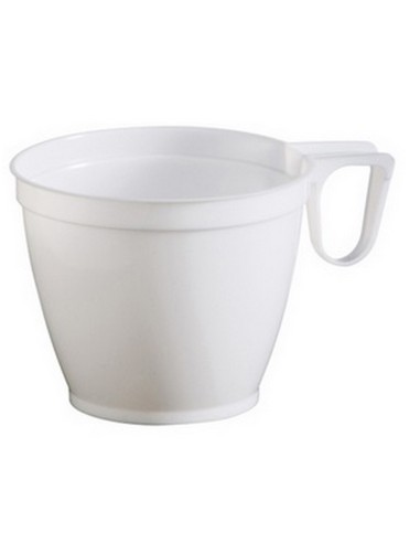 20 tasses à café blanches