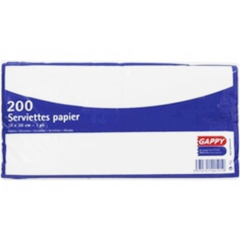 Paquet de 200 serviettes 1 pli