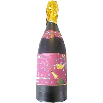 copie de Bouteille de champagne canon à confettis or