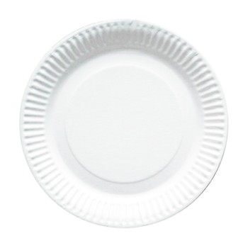 50 assiettes blanches Ø 18 cm