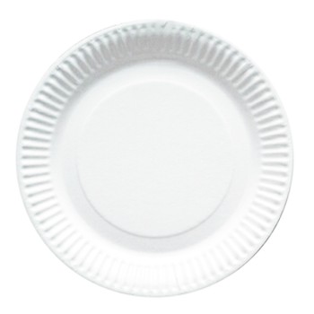 50 assiettes blanches Ø 23 cm