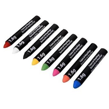 8 crayons de maquillage couleurs assorti pour le carnaval de Dunkerque