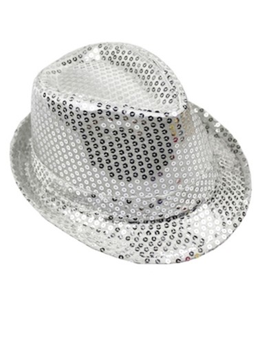 Chapeau borsalino sequins brillants