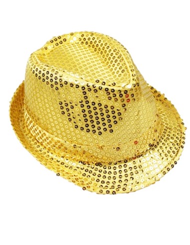 Chapeau borsalino sequins brillants