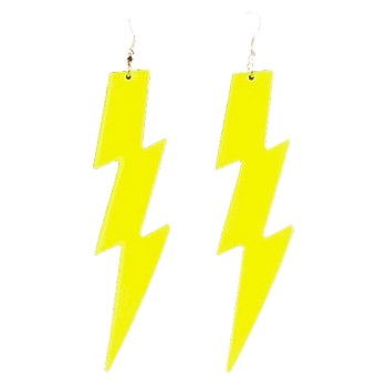 Boucles d'oreilles éclair fluorescentes