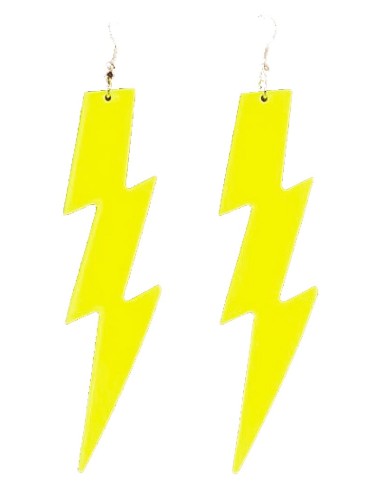 Boucles d'oreilles éclair fluorescentes