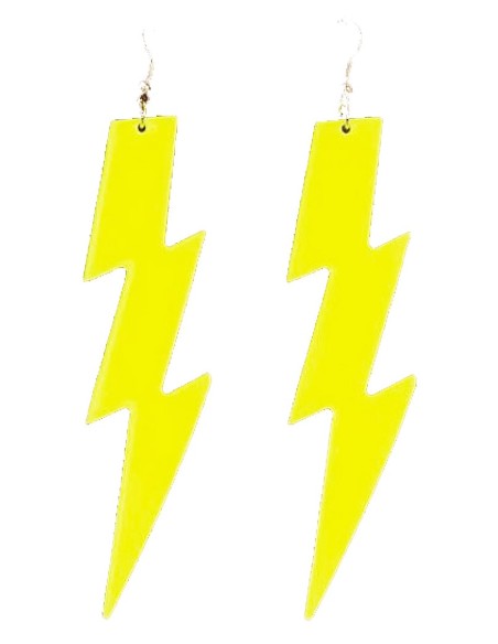 Boucles d'oreilles éclair fluorescentes