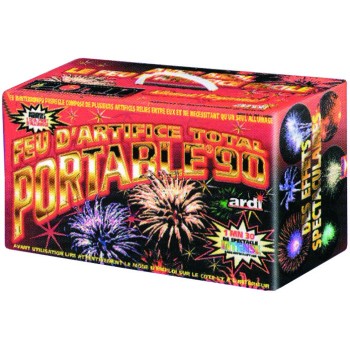 Feu d'artifice portable 90 - prêt à allumer