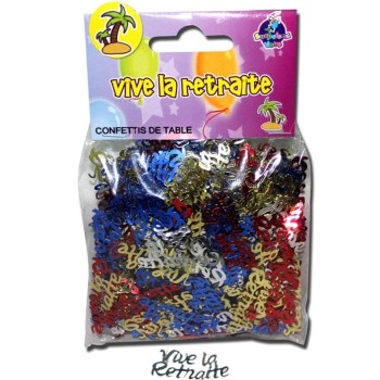 Confettis "Vive la retraite"