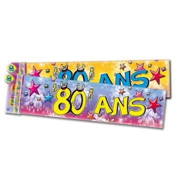 Banderole anniversaire 80 ans