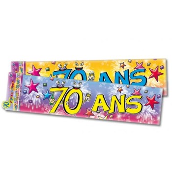 Banderole anniversaire 70 ans