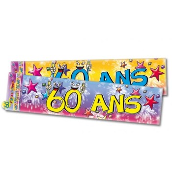 Banderole anniversaire 60 ans