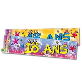 Banderole anniversaire 18 ans