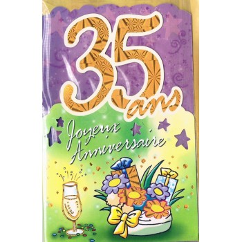 Carte Joyeux Anniversaire 35 ans