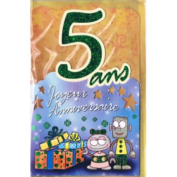 Carte Joyeux Anniversaire 5 ans