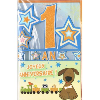 Carte Joyeux Anniversaire 1 an