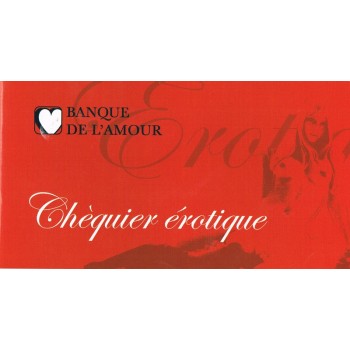 Chéquier érotique banque de l'amour