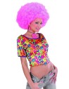 Perruque afro couleur fluo