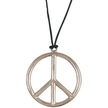 Pendentif plastique peace and love