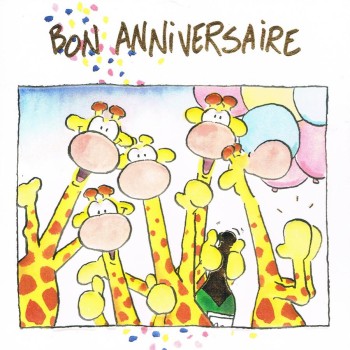 Carte pliante bon anniversaire