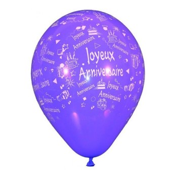 8 ballons joyeux anniversaire