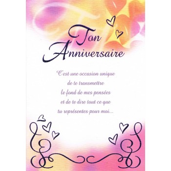 Carte ton anniversaire