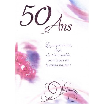 Carte anniversaire 50 ans