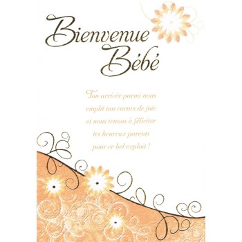 Carte bienvenue bébé