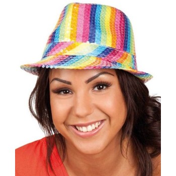 Chapeau multicolore rainbow