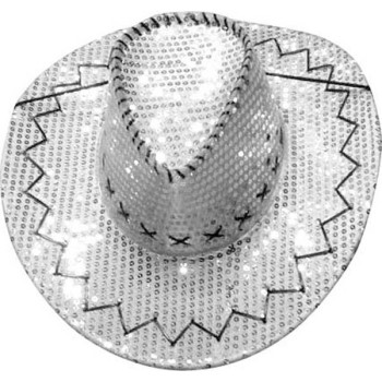 Chapeau cow-boy paillettes brillantes