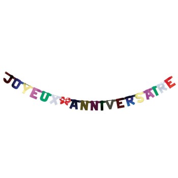 Guirlande lettres "Joyeux Anniversaire"